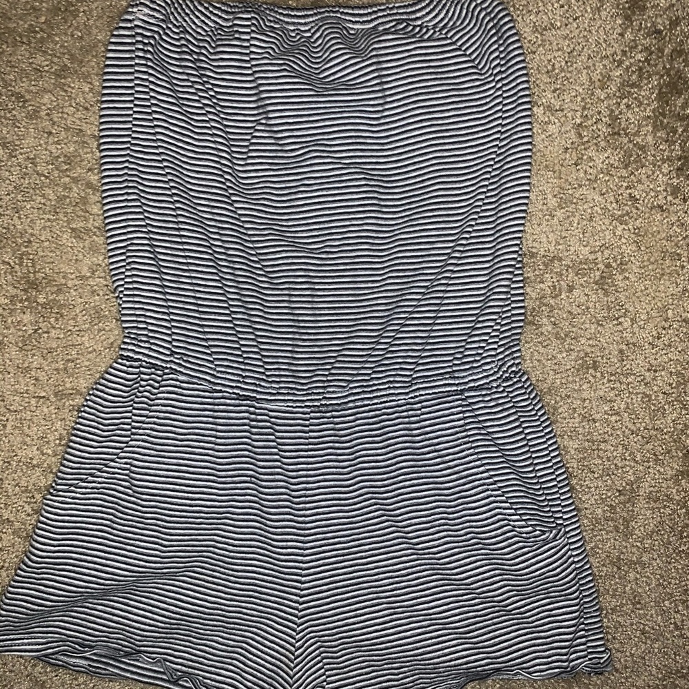 strapless romper